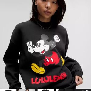 DISNEY x Lululemon Mickey Mouse Oversize Sweatshirt NWT